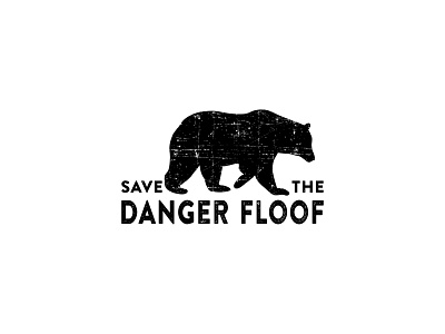 Series 02 - Save the Danger Floof animal bear cogwurx danger design floof funny humor illustration nature retro square typography