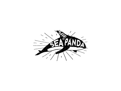Series 03 - Save the Sea Panda animal branding cogwurx design funny humor illustration killer whale logo marine nature ocean orca panda retro sea typography vector water whale