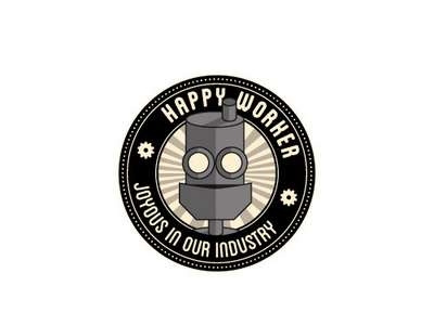 Stickers happy worker