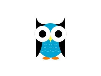 Owl bird cartoon cogwurx doodle feather fly forest hoot night owl simple vector