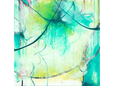 Synapse abstract expressionism lines oil painting painting vines
