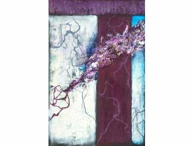 Amethyst Refraction abstract abstract expressionism cogwurx expressionism lines oil painting organic painting vines