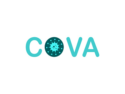 COVA (Corona Virus Alert) App app branding design logo vector
