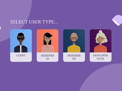 Select user type