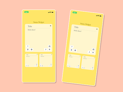 NOtes Widget