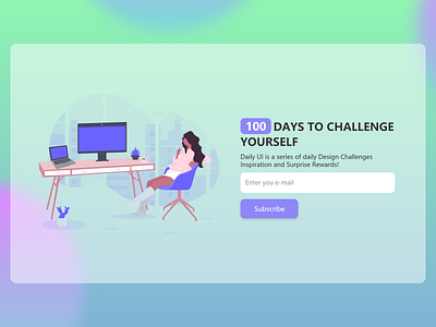 #DailyUI #100 | Redesigning landing page