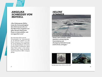 Ocean contemporary- Art catalog art design ocean