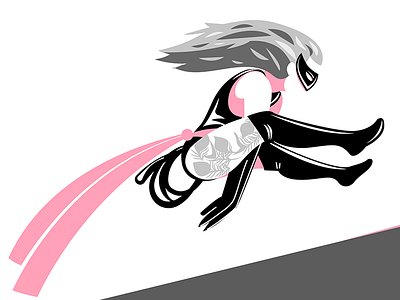 Recap art comic doodle illustration leapfrog loose minimal superhero vector