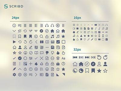 Scribd- Iconography brand communication design fill graphic icon iconography library line minimal small visual