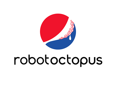 Robot Octopus (Pepsi version) ad art brand branding inspiration lettering logo parody pepsi practice type typography