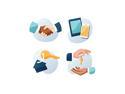 Blend: Graphic Icons art communication devices graphic hands handshake icon illustration key keychain marketing spot