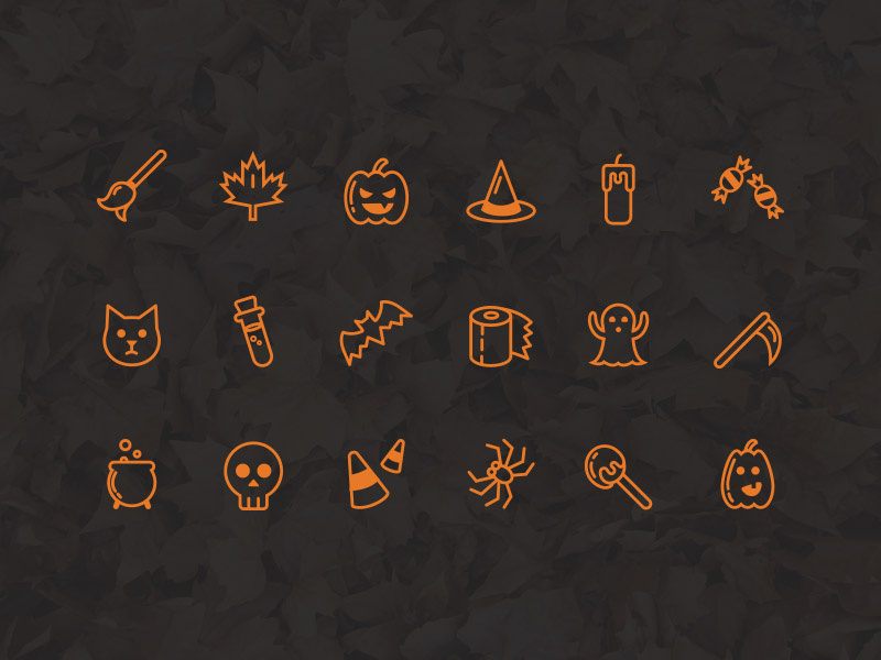 Freebie - Halloween Icon Set vector candy spider ghost pumpkins set icon halloween freebie