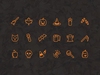 Freebie - Halloween Icon Set candy freebie ghost halloween icon pumpkins set spider vector