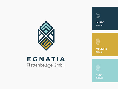 Egnatia Logo egnatia logo palette square tiles vector