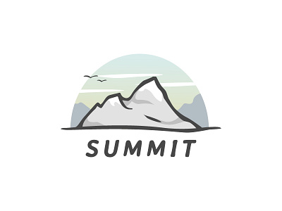 Summit illustration mountain summit vector