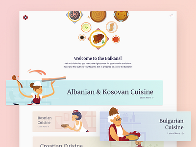 Landing Page - Balkan Cuisine