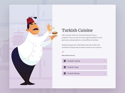 Turkish Cusine balkans cuisine food illustration people recipes tasty turkey ui ux website