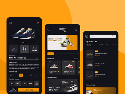 Sneakerhead App Shop app application branding design illustration logo productdesign project ui ui design uiux ux website
