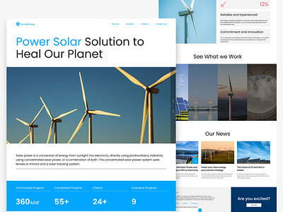 Exploration Website Solar Energy design graphic design ui ui design uiux ux website