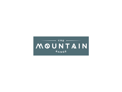 The Mountain Range branding logo logotype mountain range
