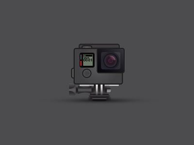 GoPro Vector action camera camera go pro gopro gradient illustration vector