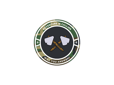 Axe Badge axe badge illustration logo patch sticker