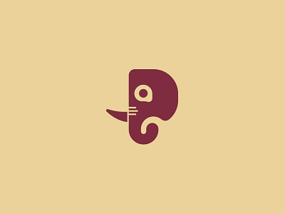 Elephant Logomark elephant illustration logo logomark mark vector