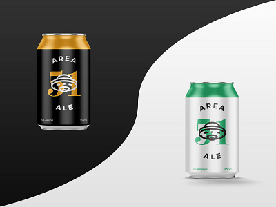 Area 51 Ale beer can illustration vector