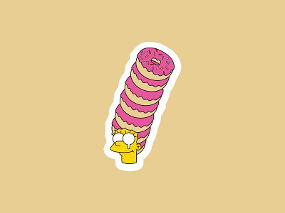 Marge graphic illustration line art simpsons sticker the simpsons vector