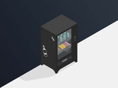 Isometric Vending Machine design graphic illustration iso isometric vector