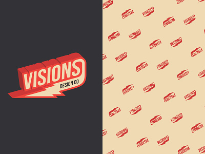 Visions Bolt custom type design graphic illustration vector