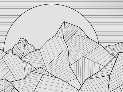 Geometric Landscape abstract design geometric illustration landscape mountain