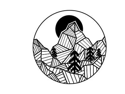 Geometric Scenery abstract design geometric logo scenery