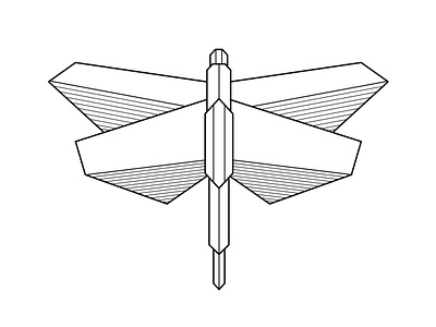 Geometric Dragonfly design dragon fly geometric minimal
