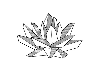 Geometric Lotus abstract design geometric illustration lotus minimal