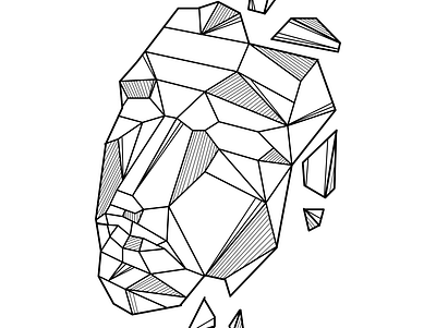 Squid Game Black Mask abstract design geometric illustration minimal squidgame tatttoo