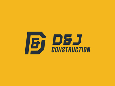 New Branding for D&J Construction ampersand austin black construction construction logo d dj geometric j logo robinson yellow