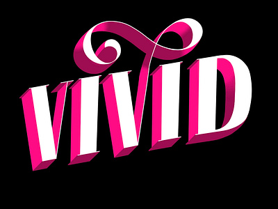 Vivid - #mycreativevoice challenge hand drawn type hand lettered hand lettering illustration lettering lettering challenge