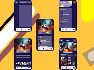 UI/UX Movies App appdesign design moviesapp ui uiuxdesign ux