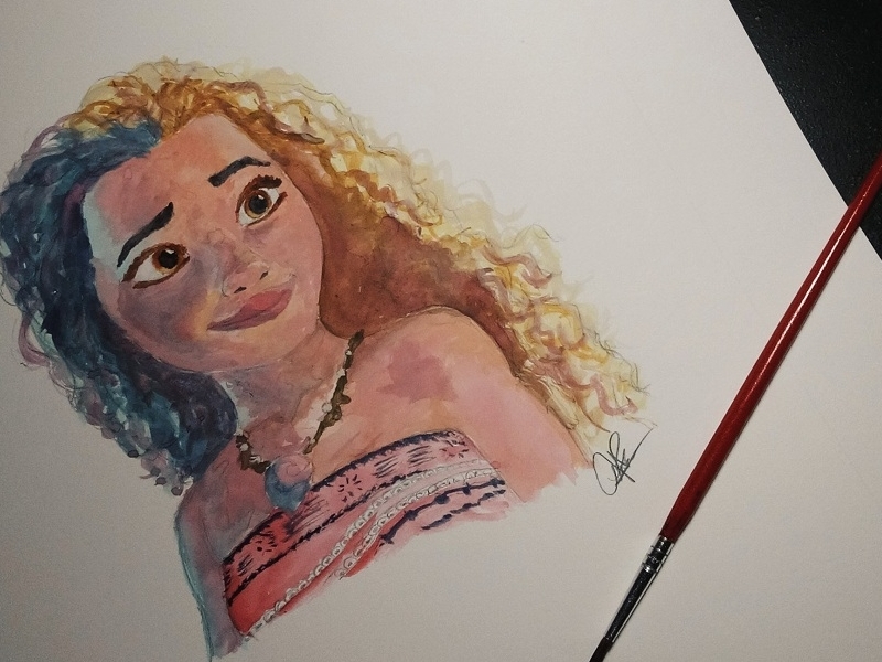 Drawing Moana by KrazyLoveLess | OurArtCorner