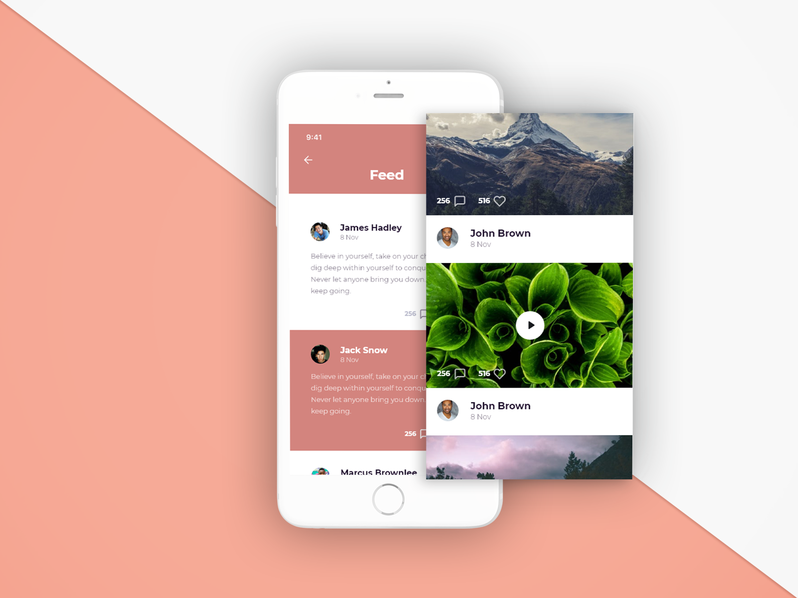 Activity Feed UI by darius95 on Dribbble