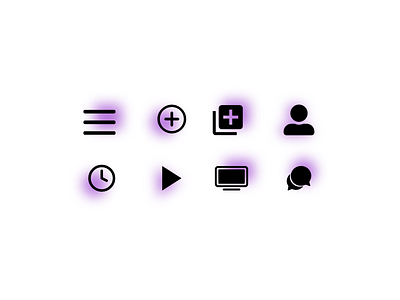 UI Icon Set dailyui dailyuichallenge design icon set icons ui