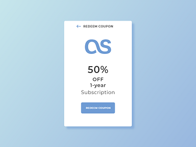 Redeem Coupon UI branding coupon dailyui dailyuichallenge design illustration logo redeem redeem coupon ui