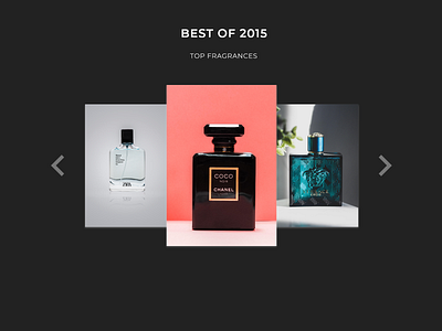 Top Fragrances Page - Best of 2015 best of 2015 dailyui dailyuichallenge design ecommerce perfume store top fragrances ui web