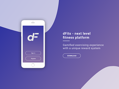 Download App - Landing Page app branding dailyui dailyuichallenge design download app landing page logo mobile ui web