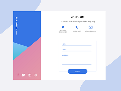 Form contact form dailyui dailyuichallenge design form ui web