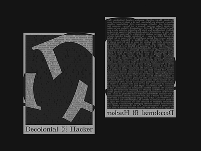 Decolonial Hacker Poster 2021 branding decolonial hacker design graphic march poster typography