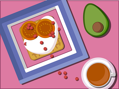 eggsellent avocado berry brand breakfast cookware design eggs excellent illustration pinky team vector yandex translate