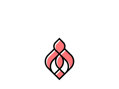 Flowers design logo typography