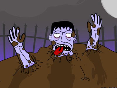 Zombie illustration wallpaper zombie